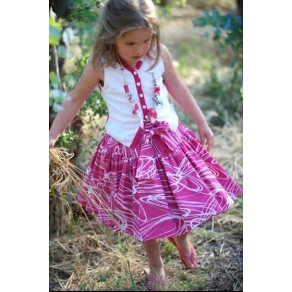 Jottum Euro boutique girls skirt outfit 8 9 10 140 pink white top shirt Easter
